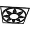Ekena Millwork Blume Architectural Grade PVC Pierced Ceiling Medallion, Black, 22"OD x 7 5/8"ID x 3/4"P CMPP22BLSBL - alternate 4